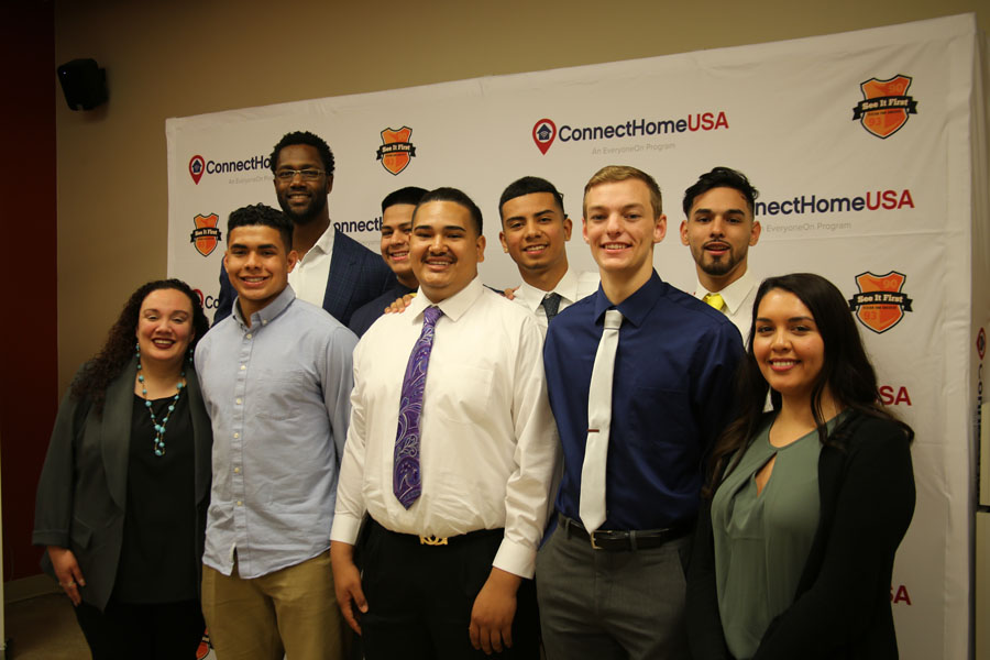 ConnectHomeUSA: College Signing Day with Michael Johnson – Photos