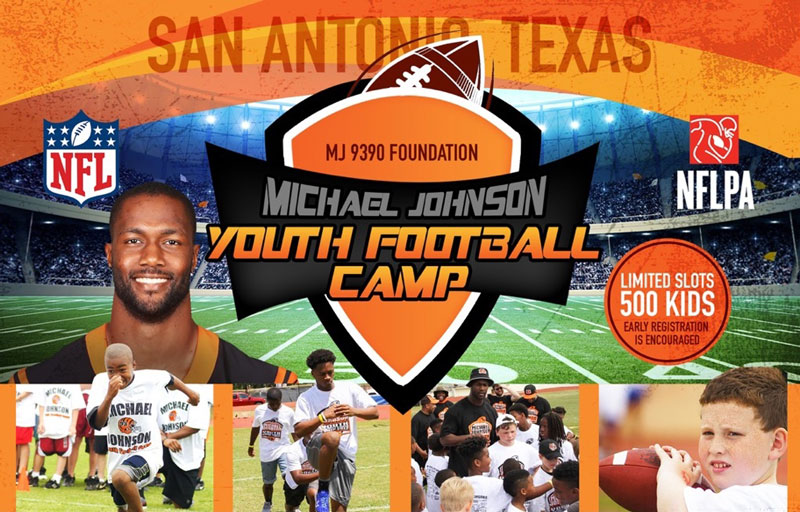 1st Annual Michael Johnson Youth Football Camp – March 30th – San Antonio, TX